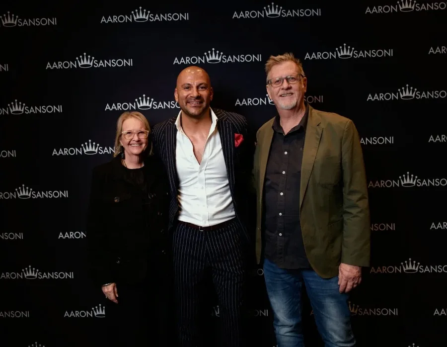 Sharon Musker, Aaron Sansoni and John Musker at an Aaron Sansoni event